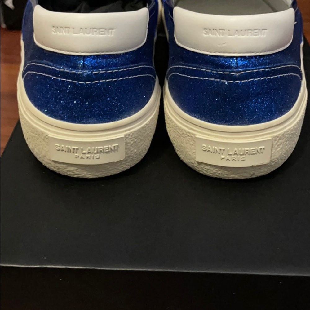 Men’s Saint Laurent Slip On Sparkly Sneakers. - Picture 7 of 9